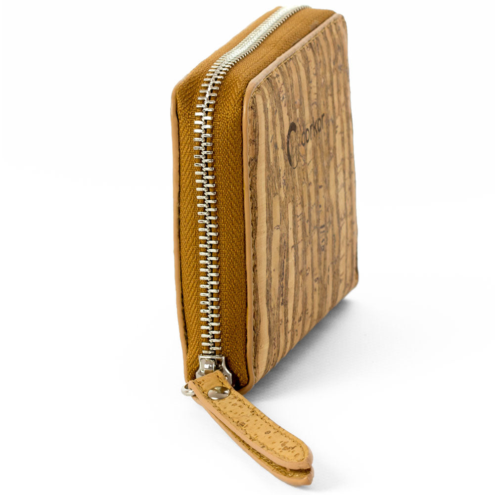 Women's Small Cork Zipper Wallet | HowCork - The Cork Marketplace