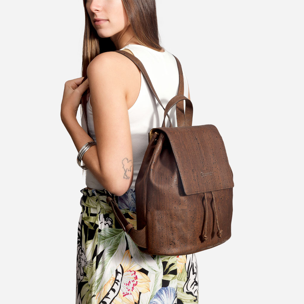 Brown Cork Backpack | HowCork - The Cork Marketplace