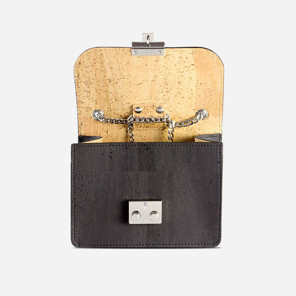 Corkor Mini Crossbody Cork Bag with Chain