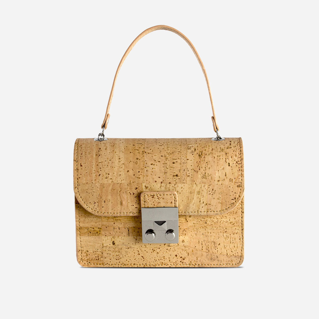 Corkor Mini Crossbody Cork Bag with Chain