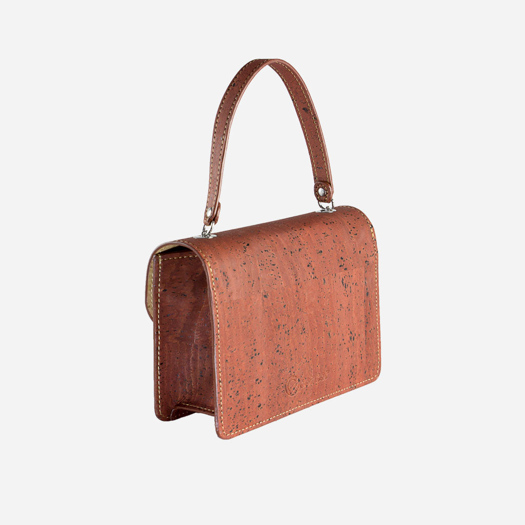 Corkor Mini Crossbody Cork Bag with Chain
