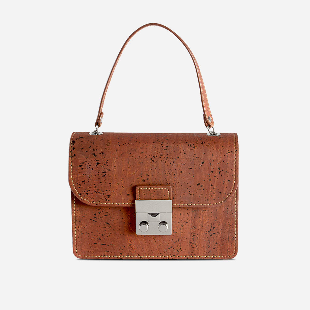 Corkor Mini Crossbody Cork Bag with Chain